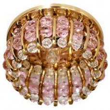 CD2119 JCD9 35W G9 прозрачный-розовый, золото (с лампой) 18323